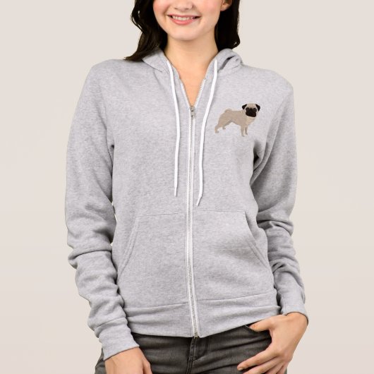 Pug Hoodie (Voorkant)