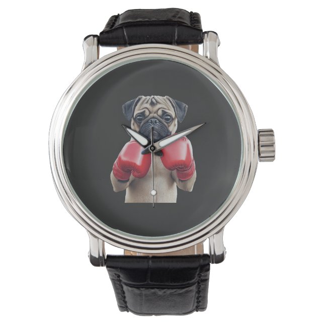 Pug    horloge (Voorkant)