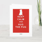 PUG HOU KALM KNUFFEL DE PUG VERJAARDAG KAART (Achterkant)