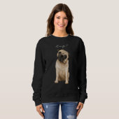 Pug Hug Cute Love Pugs Design Trui (Voorkant volledig)