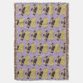 Pug hug  deken (Voorkant Verticaal)