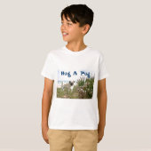 Pug Hug Kinder T-Shirt Beachgras (Voorkant volledig)