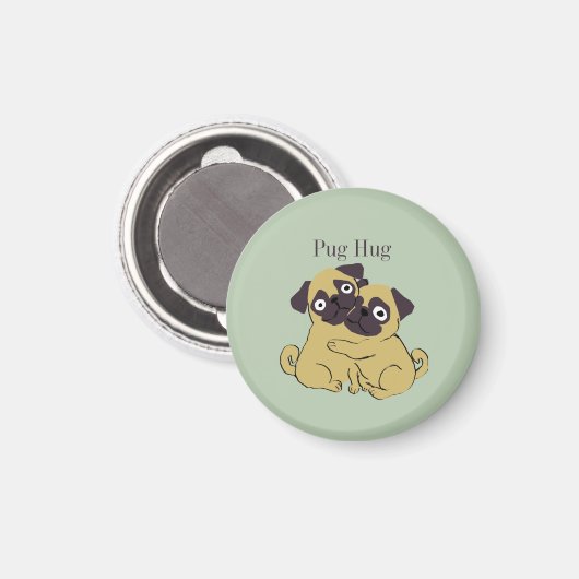 Pug hug magneet (Voorkant / Achterkant)