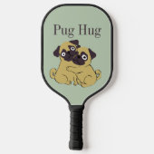 Pug hug pickleball paddle (Achterkant)