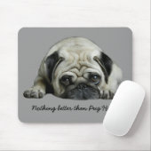 Pug Hugs Mousepad Muismat (Met muis)