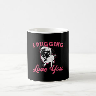 Pug I Pugging Love You Dog Dogs  Funny Koffiemok