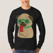 Pug icecream schattig pug hond Essential T-Shirt 5 (Voorkant)