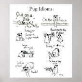 Pug Idioms Poster (Voorkant)