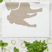 Pug - Ik hou van hen, Chubby, Kort en Kort Theedoek (Gevouwen)