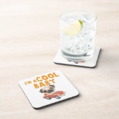 Pug I'm a Cool Baby Bier Onderzetter (Rechterzijde)