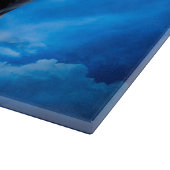 Pug in de hemel als engelensympathie snijplank (Hoek)