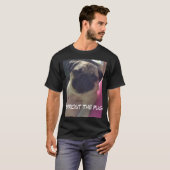 Pug in de zon t-shirt (Voorkant volledig)