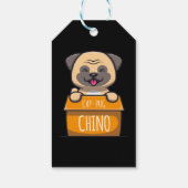 Pug in een beker - Pet-Pug-Chino Cadeaulabel (Achterkant)