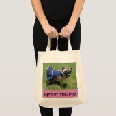 Pug in een damp tote bag (Voorkant (product))