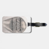 Pug in een hodie bagagelabel (Achterkant horizontaal)