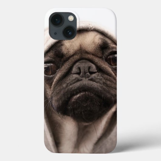 Pug in een hodie Case-Mate iPhone case (Achterkant)