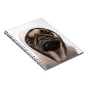 Pug in een hodie notitieboek (Rechterzijde)