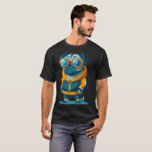 pug in een joggingpak t-shirt (Voorkant volledig)
