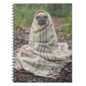Pug in een Notitieboek van de Spiral van de Blanke (Voorkant)