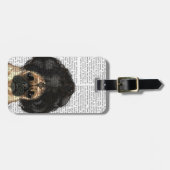 Pug in een slechte figuur bagagelabel (Voorkant horizontaal)