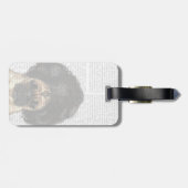 Pug in een slechte figuur bagagelabel (Achterkant horizontaal)