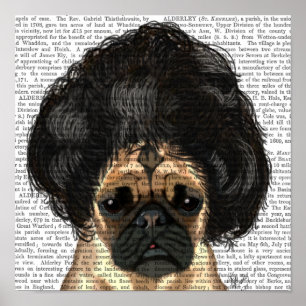 Pug in een slechte figuur poster