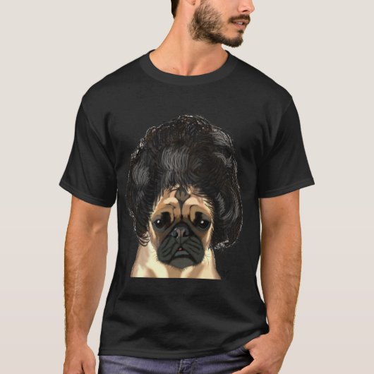 Pug in een slechte figuur t-shirt (Voorkant)