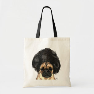 Pug in een slechte figuur tote bag