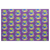 Pug in kleuren stof (Fat Quarter)