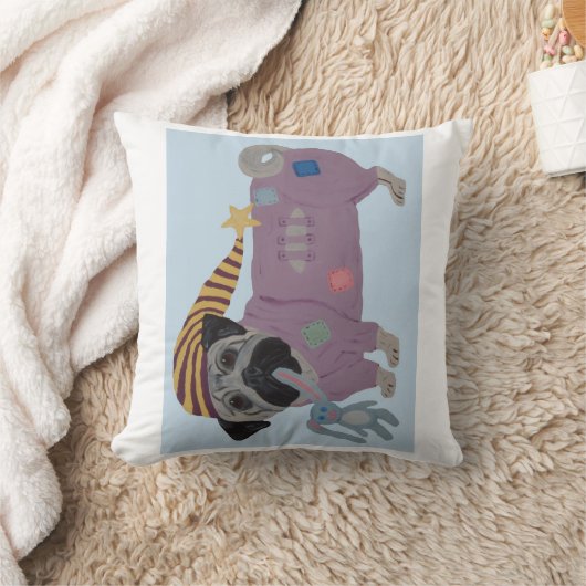 Pug in PJs Kussen (Deken)