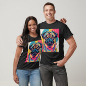 Pug in Pop Art Eén T-shirt (Unisex)