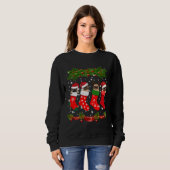 Pug in Sokken Kerst Hondenliefhebbers Xmas Sweater (Voorkant volledig)