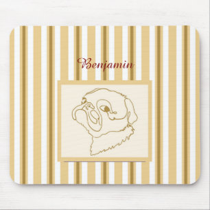 Pug in Style: Uw aangepaste bericht hier! Muismat