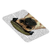 Pug in vlak Pet Magneet (Rechterzijde)
