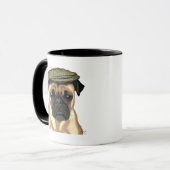 Pug in vlak Pet Mok (Voorkant links)