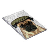 Pug in vlak Pet Notitieboek (Rechterzijde)