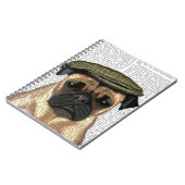Pug in vlak Pet Notitieboek (Linkerzijde)
