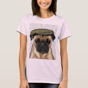 Pug in vlak Pet T-shirt