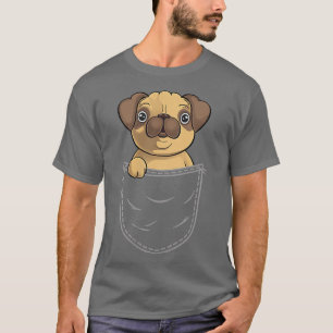 Pug in zakzak t-shirt