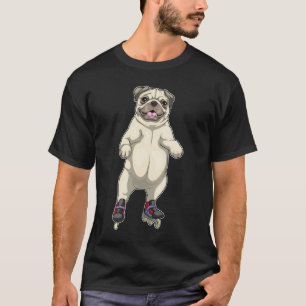 Pug Inline schaatsen Roller schaatsen T-shirt