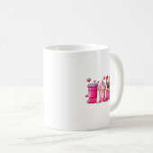 Pug Inside Cup Coffees Lover Valentines Day Heart  Koffiemok (Voorkant rechts)