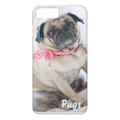 Pug iPhone 7 plus hoesje (Achterkant)