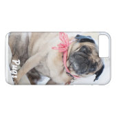 Pug iPhone 7 plus hoesje (Achterkant (Horizontaal))