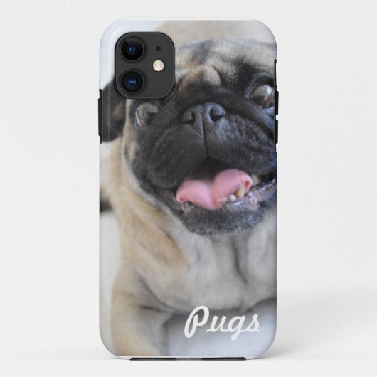 Pug iPhone Hoesje (Achterkant)