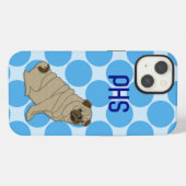 pug iPhone hoesje (Achterkant horizontaal)