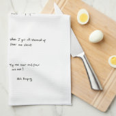 Pug is een kleine theepot theedoek (Quarter Fold)