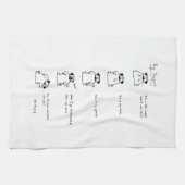 Pug is een kleine theepot theedoek (Horizontaal)