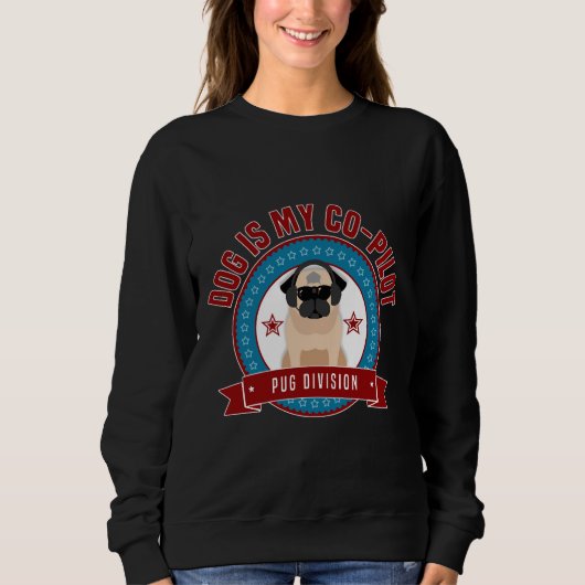 PUG is mijn copiloot klassiek T-shirt 346 (Voorkant)