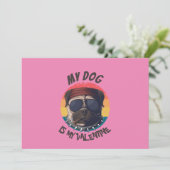 PUG IS MIJN VALENTIJN FEESTDAGENKAART (Staand voorkant)