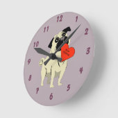 Pug is mijn Valentijn Ronde Klok (Hoek)